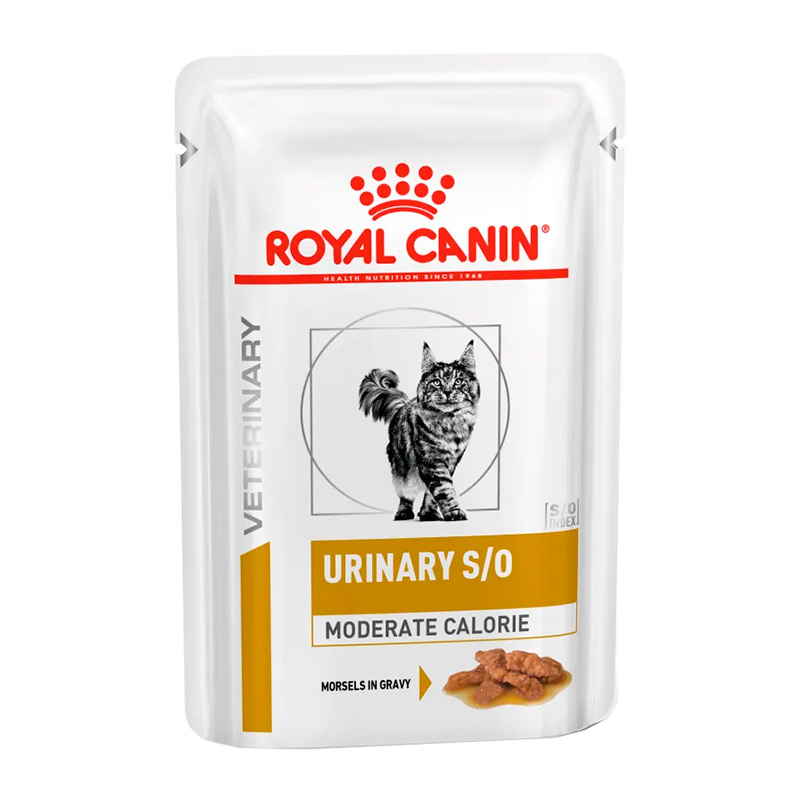Royal Canin Urinary S/O Moderate calorie корм д/кошек,заболевания мочевыделительной системы,пауч 85г